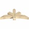 Ekena Millwork Alberta Rough Sawn Timber Gable Bracket, Douglas Fir, 60"W x 27"H x 6"D x 6"F, 11/12 Pitch GBW060X27X0606ALB00RDF - alternate 2